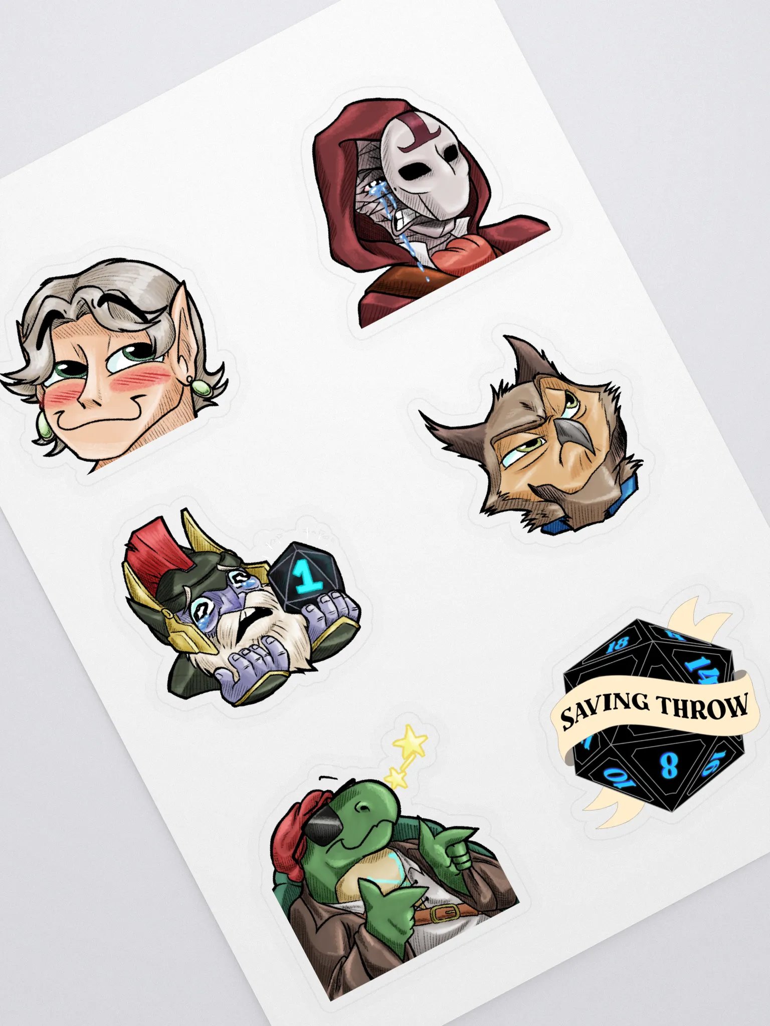 Saving Throw Sticker Sheet product image (1)