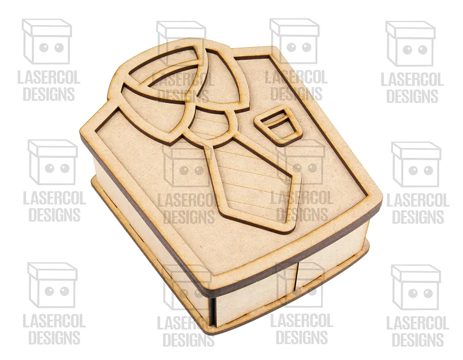 Shirt and Tie Father's Day Gift Boxes (3 Sizes) - Laser Cut Files product image (7)