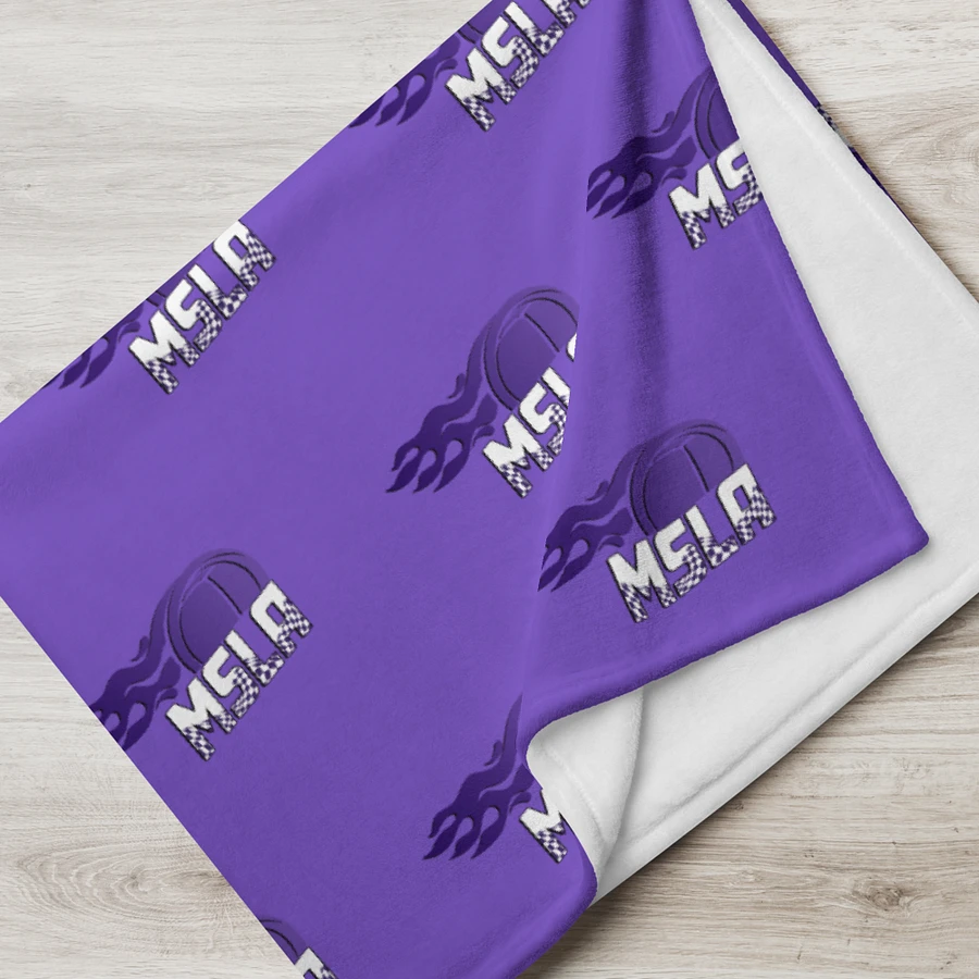 MSLA Purple Throw Blanket product image (3)