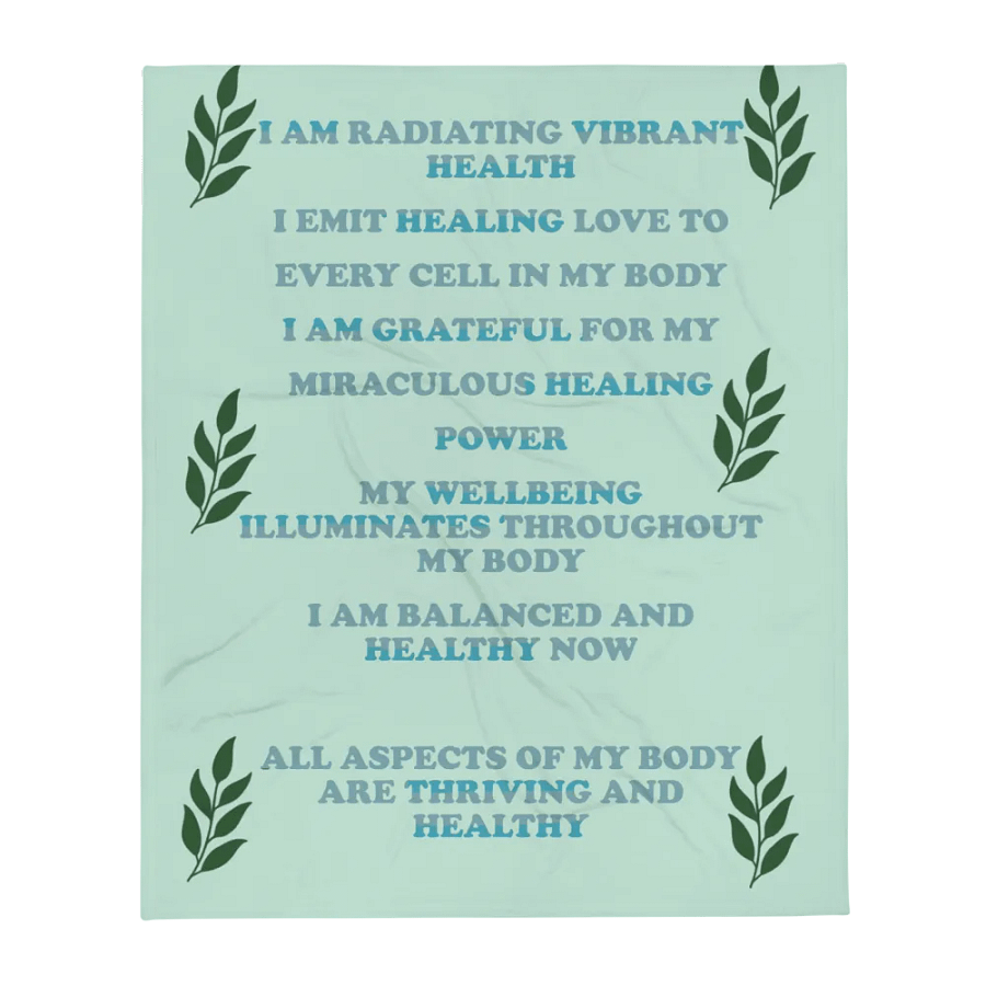 Positive affirmation blanket for good health product image (1)