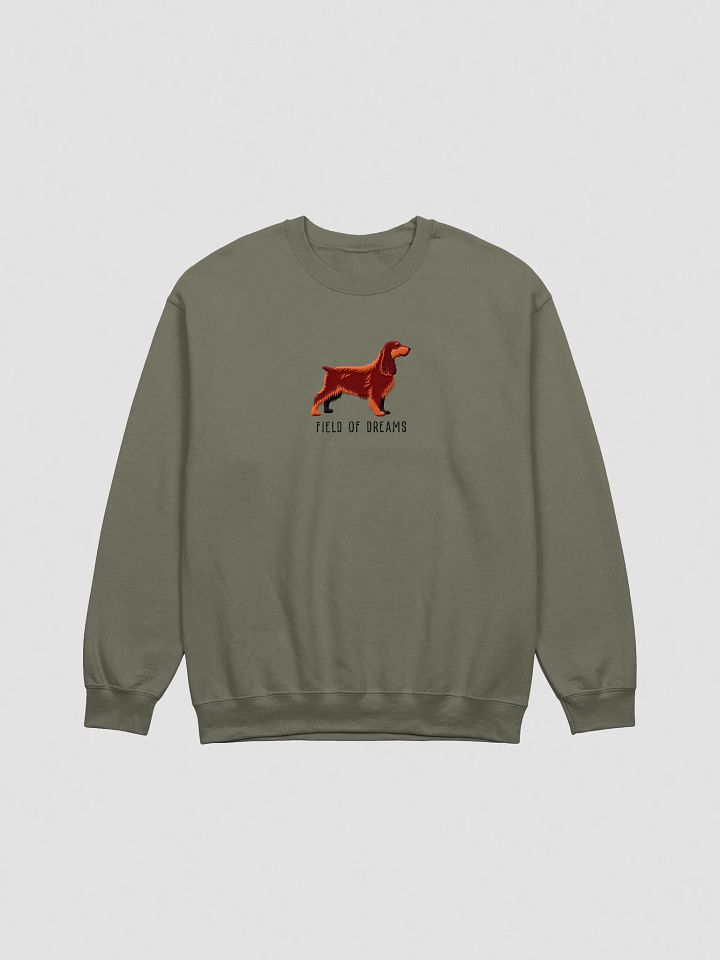 Field of Dreams Sweatshirt (Embroidered) of a Field Spaniel(Liver & Tan) product image (7)