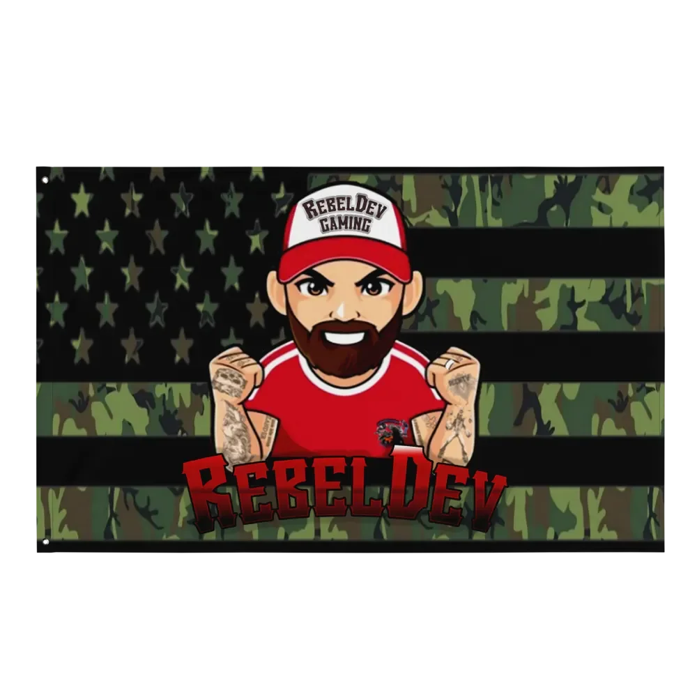 RebelDev camo flag product image (1)