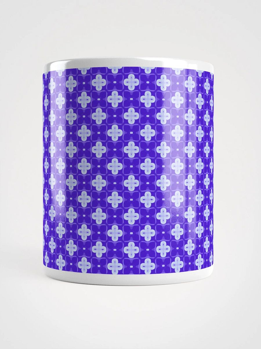 Purple & White Seamless Patterned Ceramic Mug product image (5)