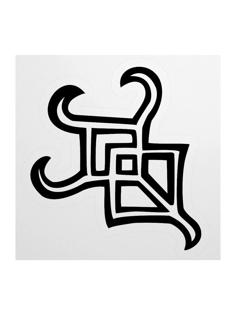 3x3 Sticker - Whispers Untamed Logo (Black) product image (2)