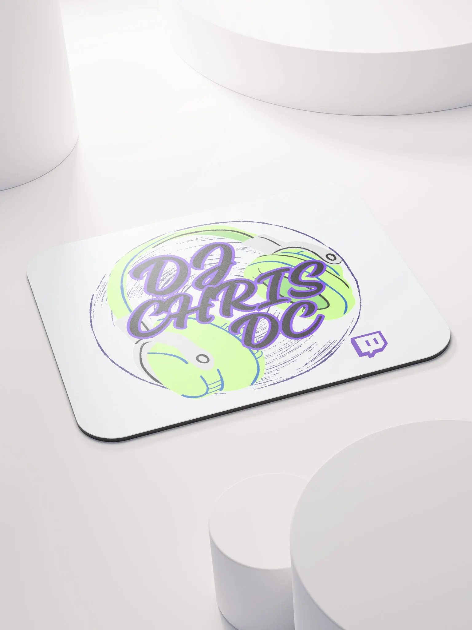 Mouse Pad With Lime Green Graphic product image (4)