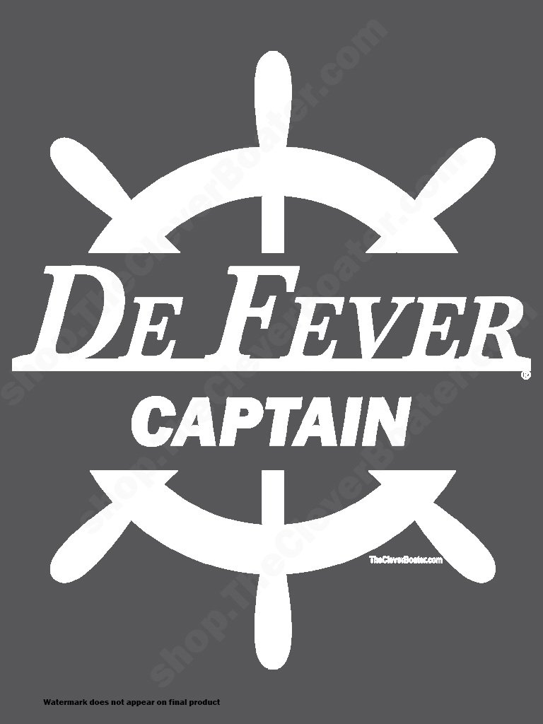 DeFever Captain - T-Shirt - Dark Shirt w/White Logo product image (2)