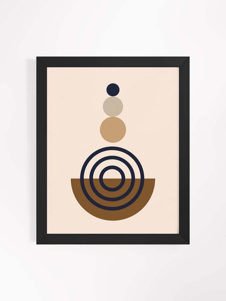Earthy Circles Framed Art Print product image (10)