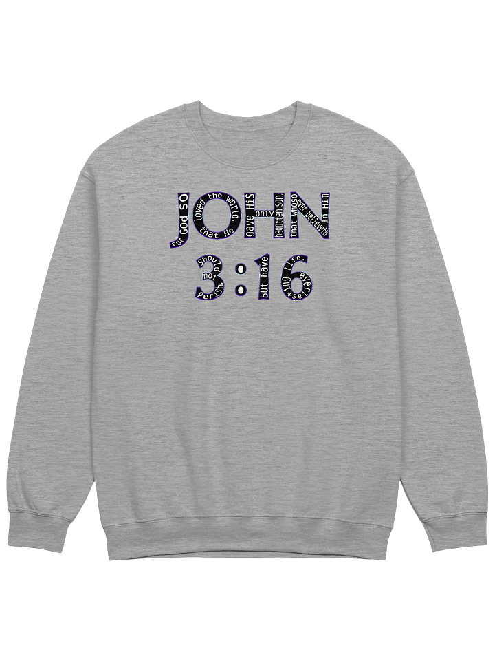 John 3:16 With Verse Sweatshirt product image (1)