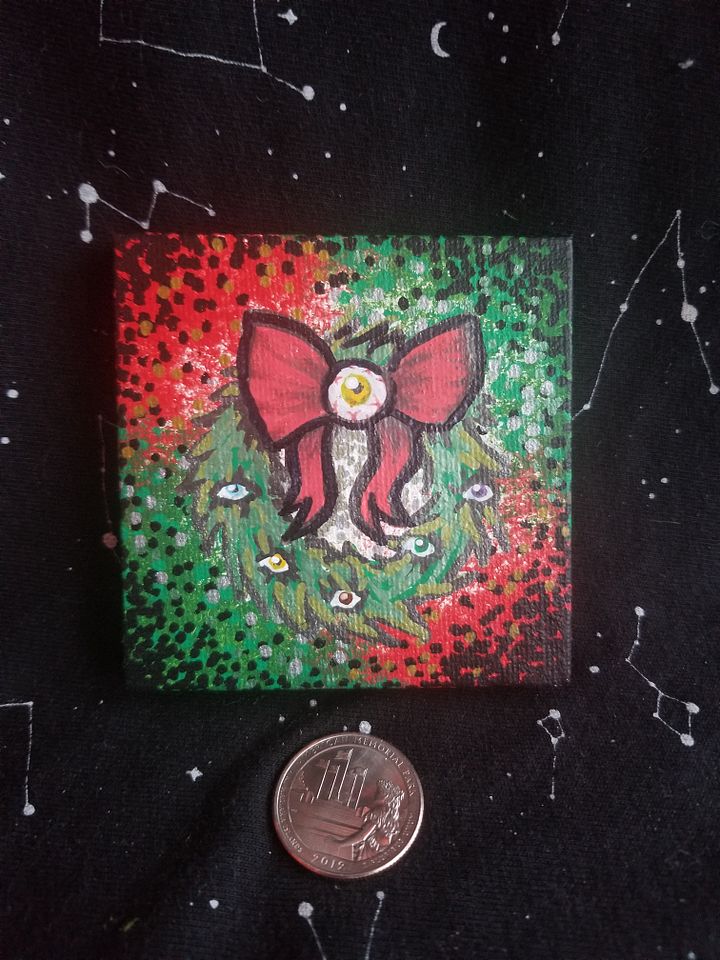 Creepy Wreath, Tiny Painting product image (1)