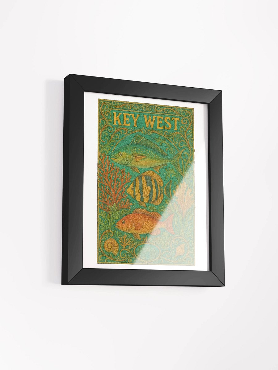 Key West Framed Poster with Fish product image (34)
