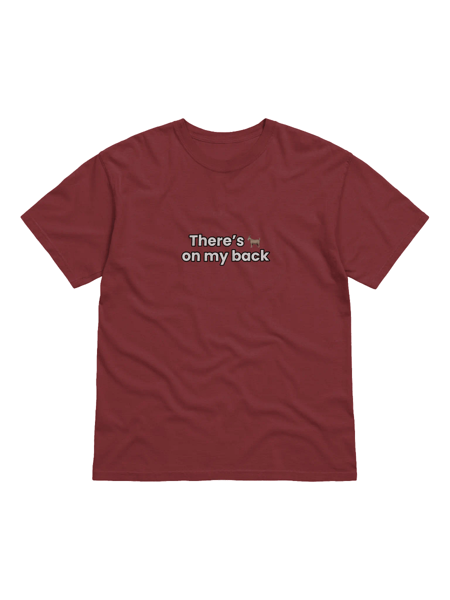 T-shirt "There's 🐐 on my back (C.Ronaldo edition)" from collection 🐐's product image (1)