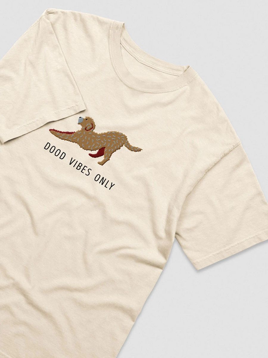 Dood Vibes Only T-Shirt(Embroidered) of a Golden Doodle product image (5)