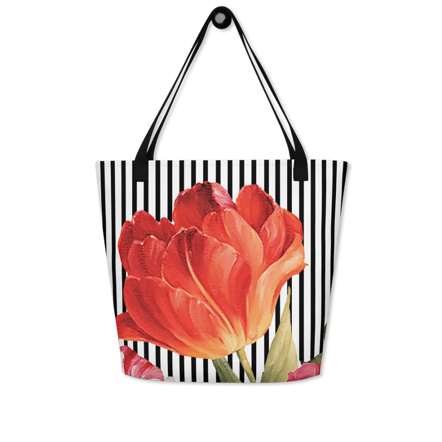 Floral Garden Delight All-Over Tote Bag product image (5)