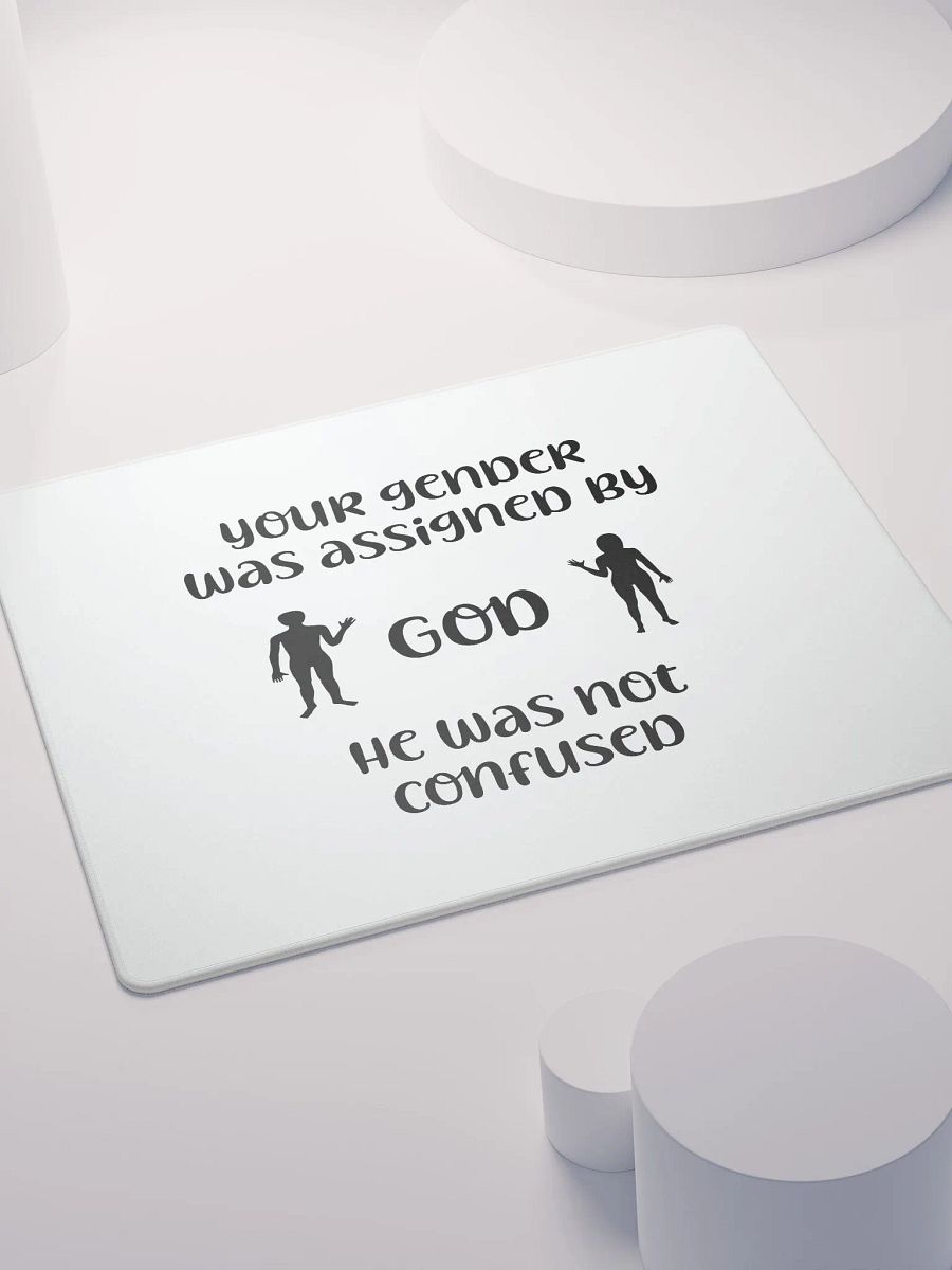 Your Gender Was Assigned by GOD. Stealthy Gaming Mouse Pad product image (8)