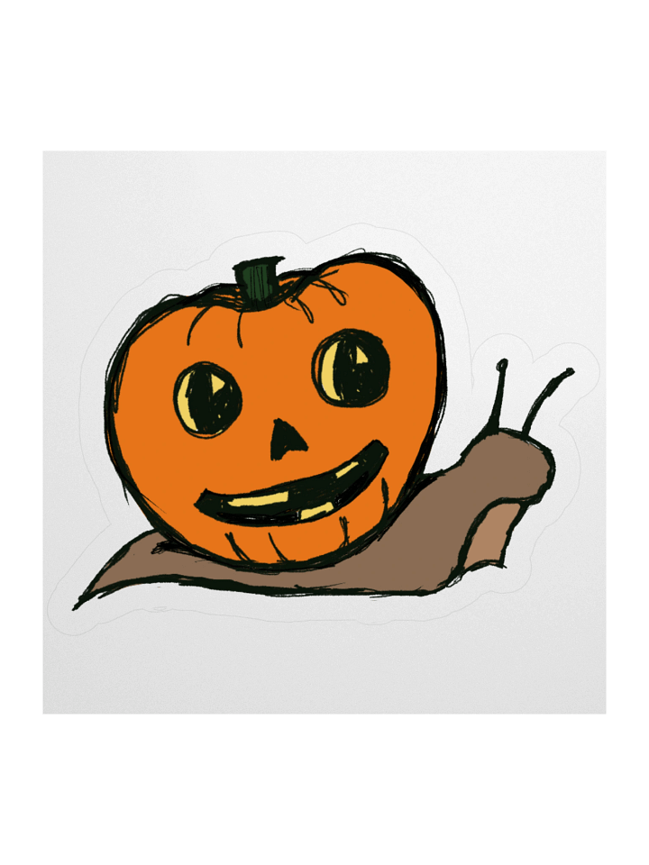 Pumpkin Snail Sticker product image (1)