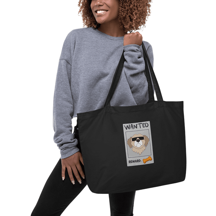 "WANTED" COOL PUP TOTE BAG product image (1)
