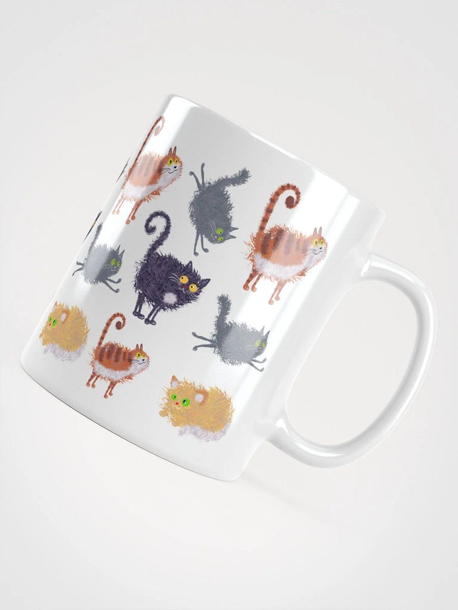 The Gridlock of Goofy Cats – Funny Cartoon Cat Mug product image (11)