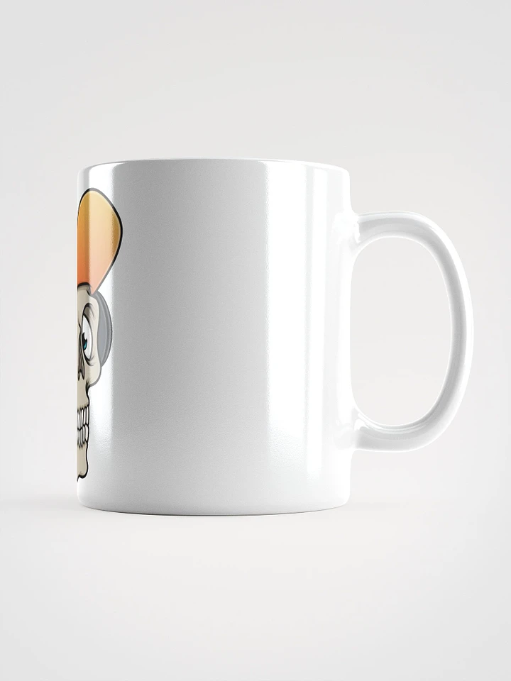 Woolfener Skull Logo White Glossy Mug product image (1)