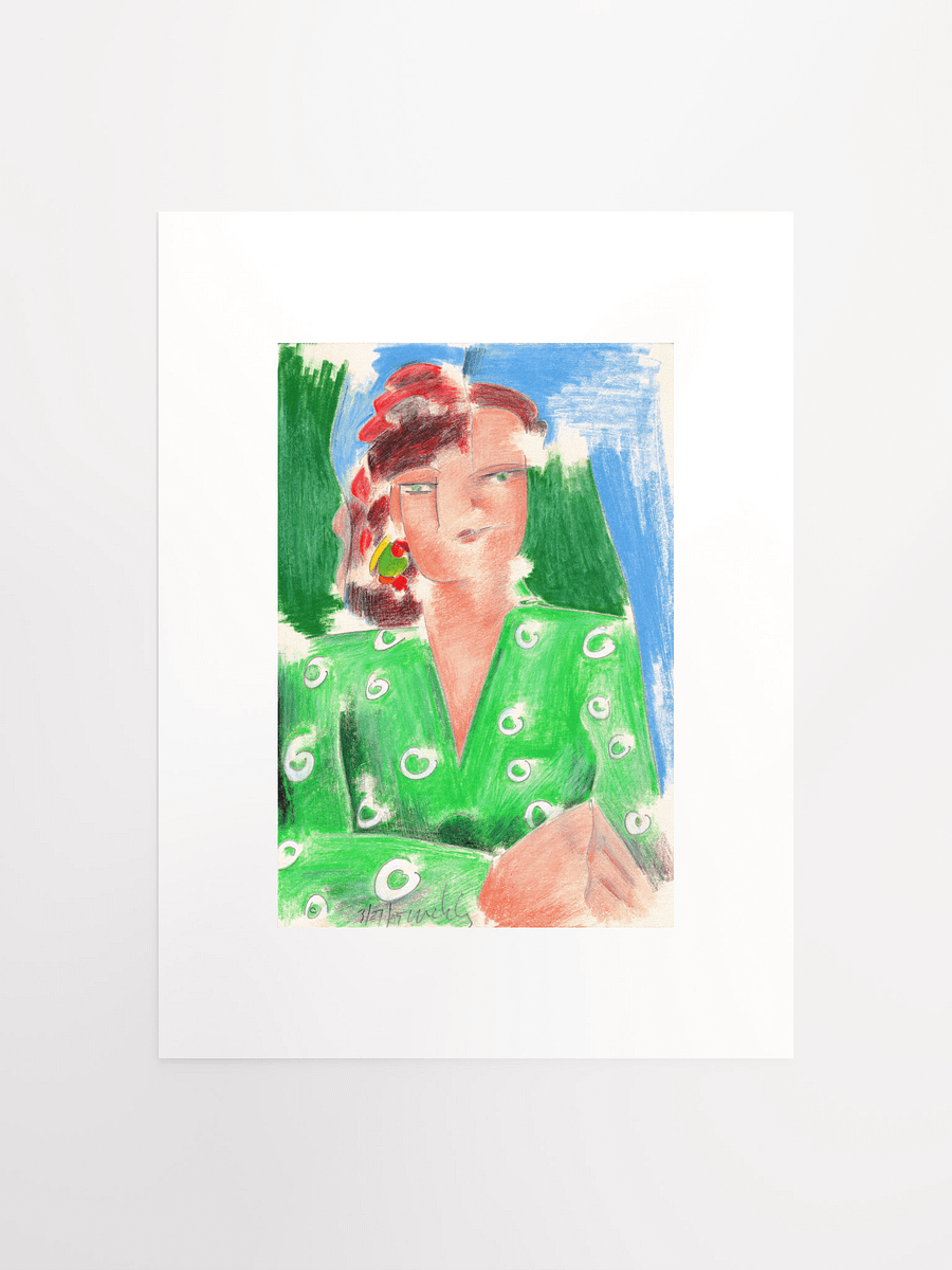 Woman in Green Shirt 03.27.85 print product image (2)