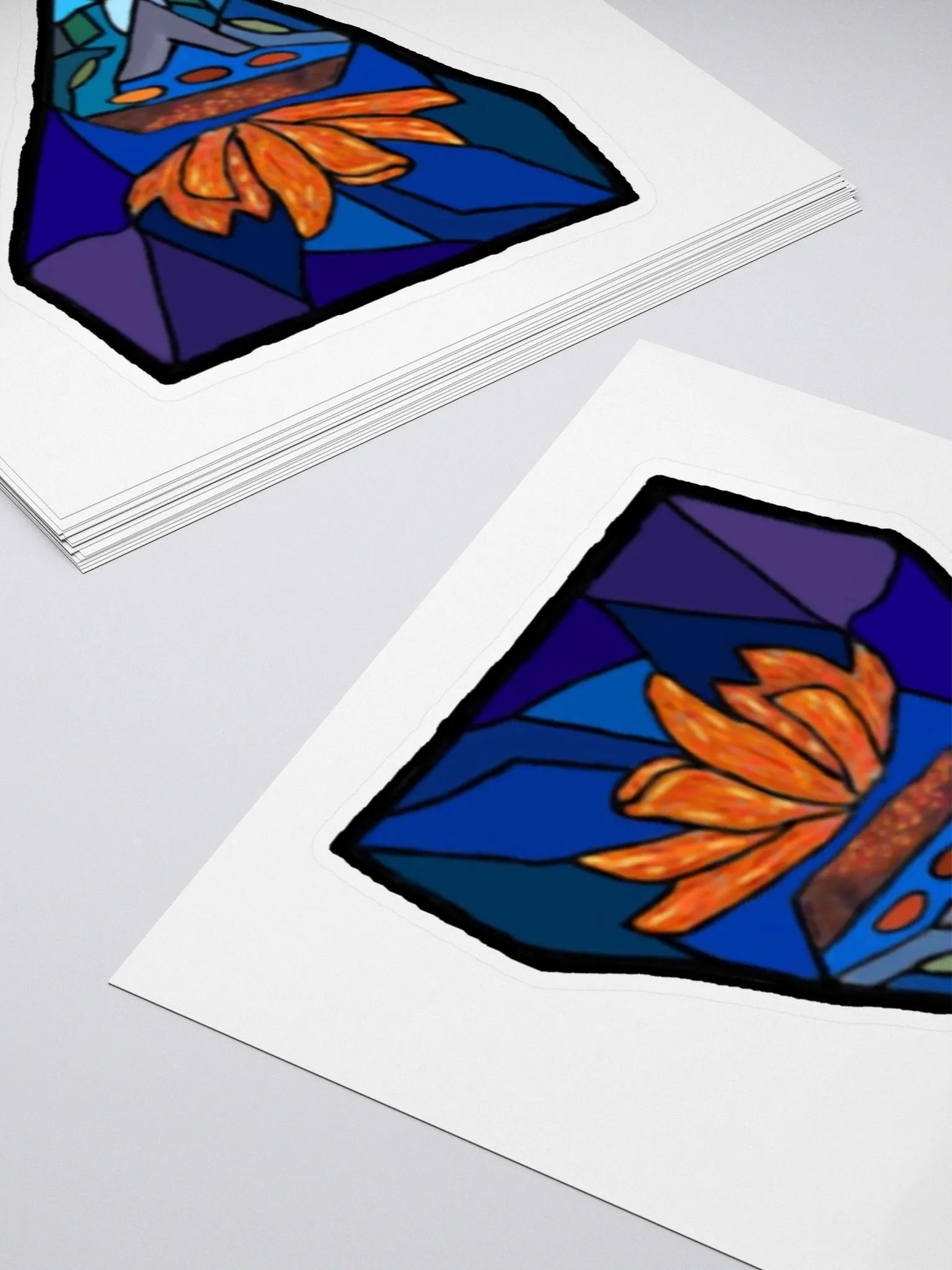 Campfire Mosaic Kiss Cut Stickers product image (12)