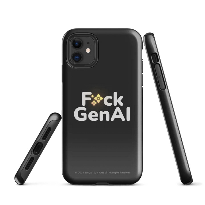Absolut Idiocy Tough Case - F✨ck Generative AI (iPhone) product image (1)