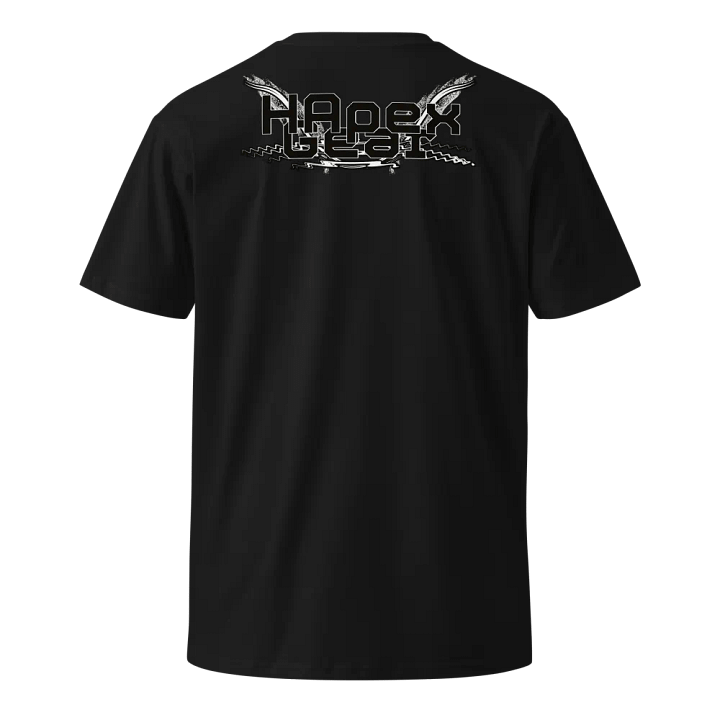 Unisex Premium T-Shirt - Print Embroidered Logo - Black HApex Gear White Logo product image (2)