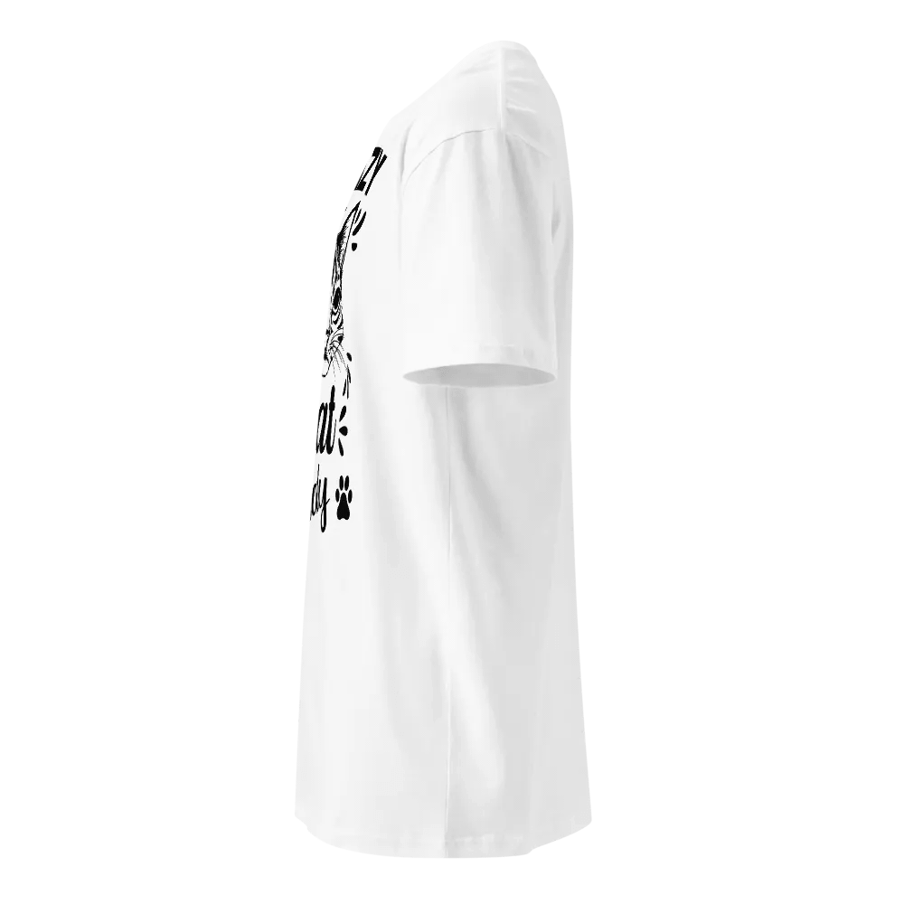 Crazy Cat Lady White Unisex T-shirt product image (3)