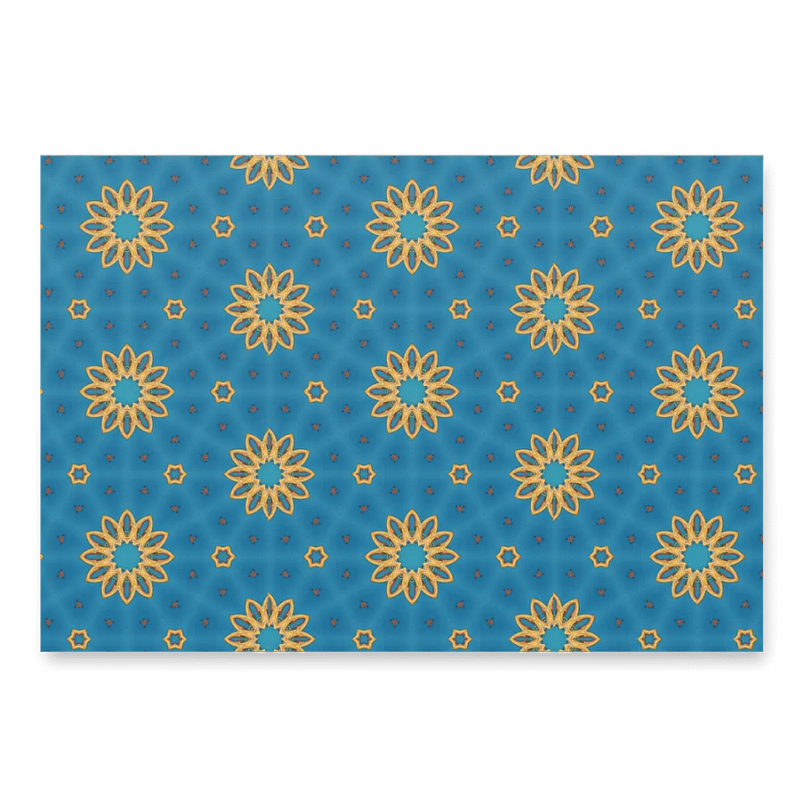 Golden Floral Radiance Wrapping Paper Set product image (1)