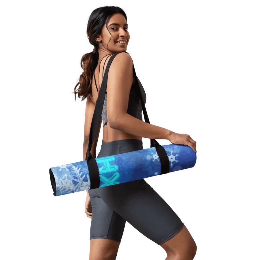snowflake yoga mat product image (9)