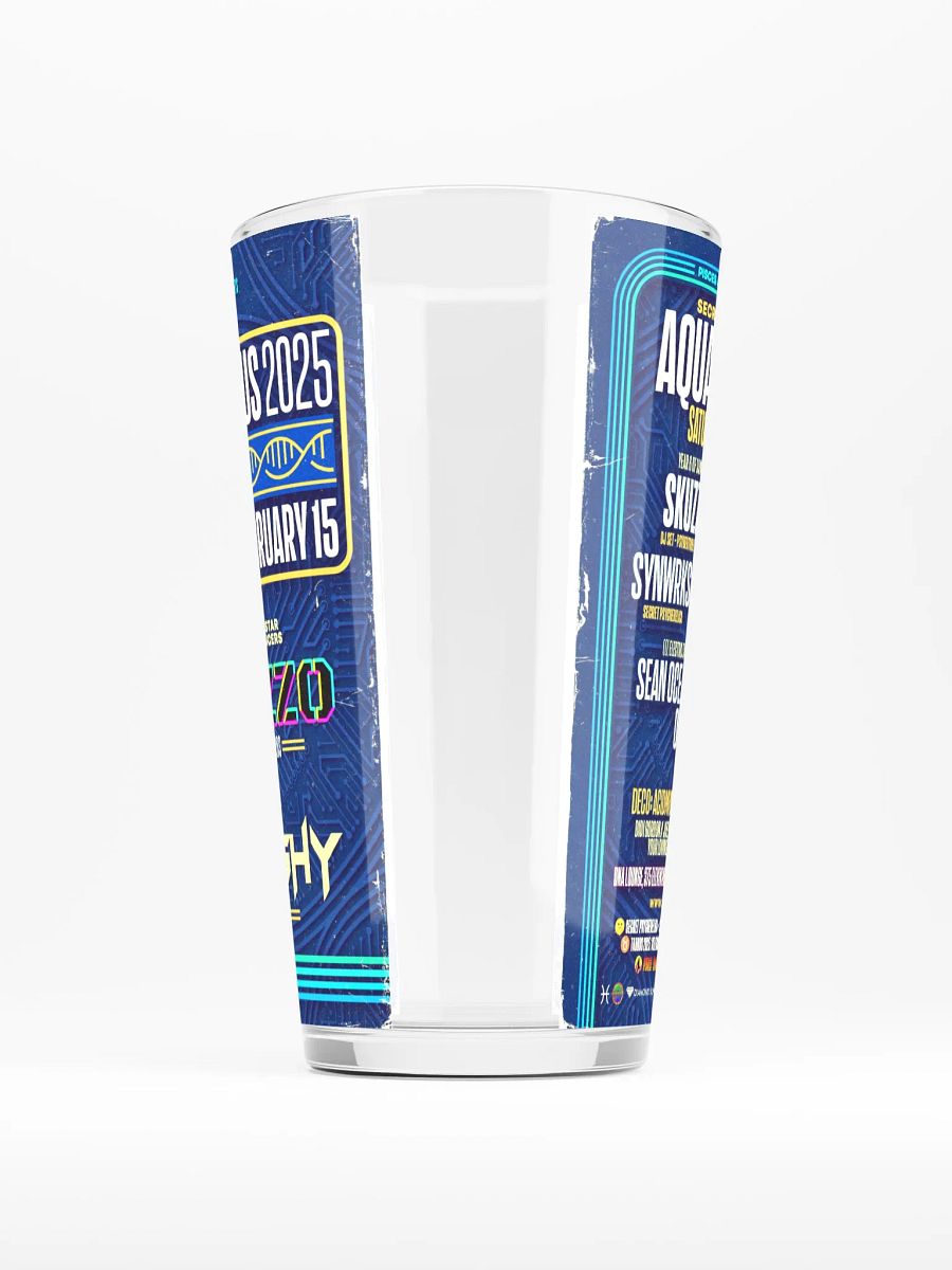 Aquarius 2025 Shaker Pint Glass product image (5)