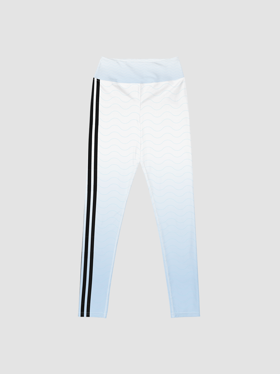 All-Over Print Yoga Leggings, Background fill Gradient - 3 Colour with Black Stripes product image (2)