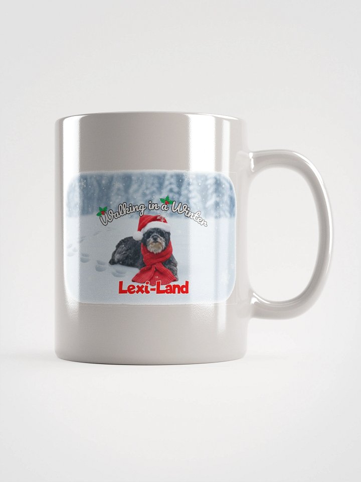 White Glossy Mug with Winter Lexiland product image (2)