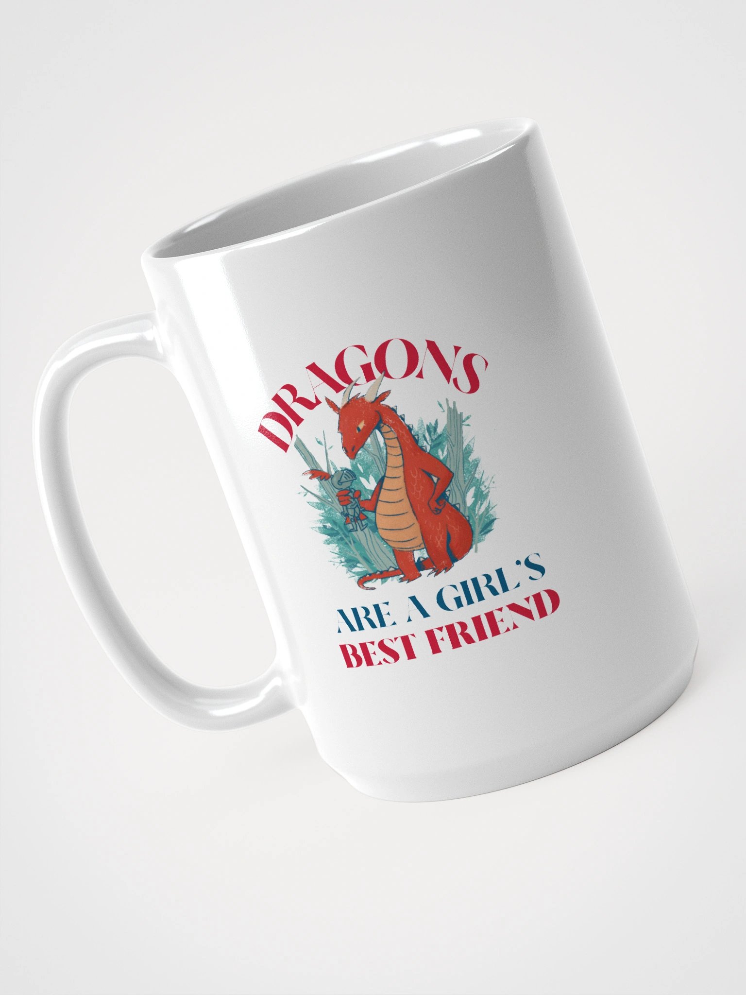 Dragons Are A Girl's Best Friend Dragon Girl Woman Friendship Mug product image (1)