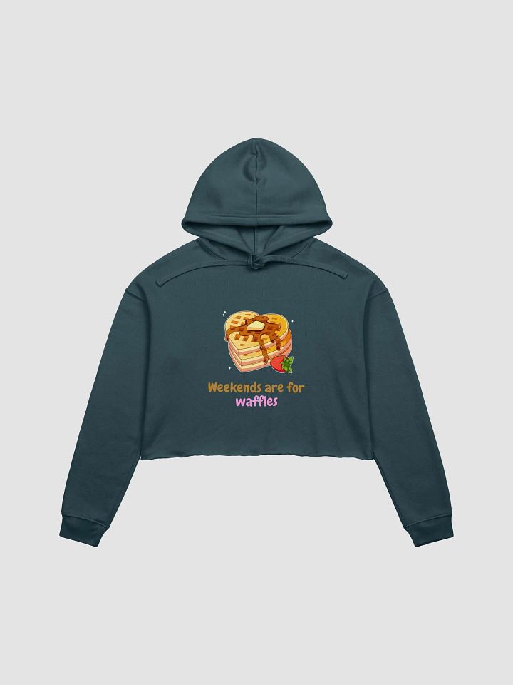 Weekends Are For Waffles Crop Hoodie product image (7)