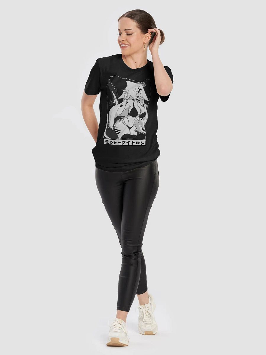 Sharky T-Shirt (Black, Minimal Pattern) product image (10)