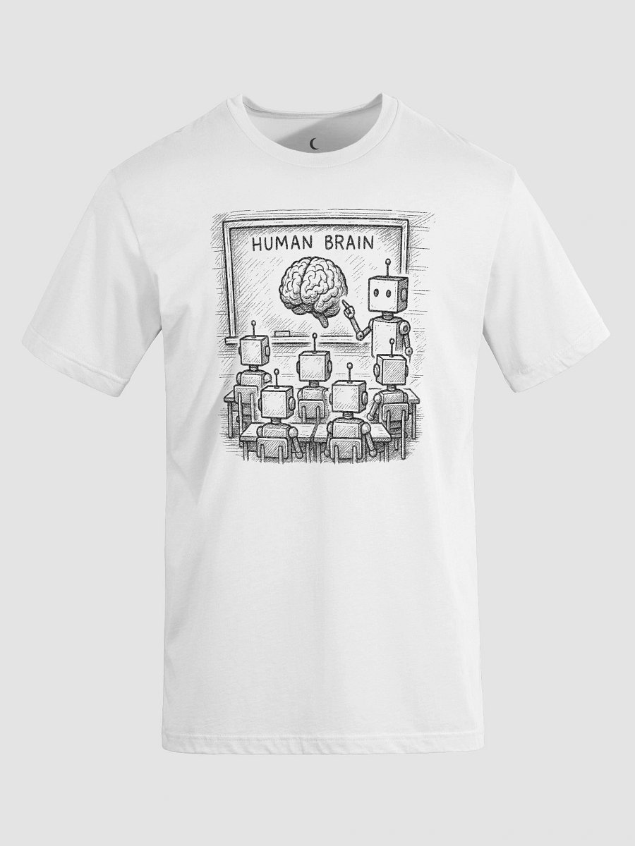 What…? Human? - Robot Classroom - White Tee product image (8)