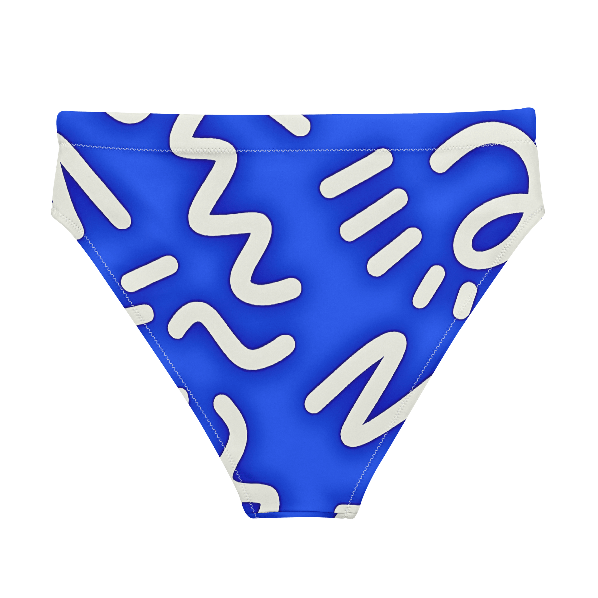 Eco-Chic Waves High-Waisted Bikini Bottom product image (2)