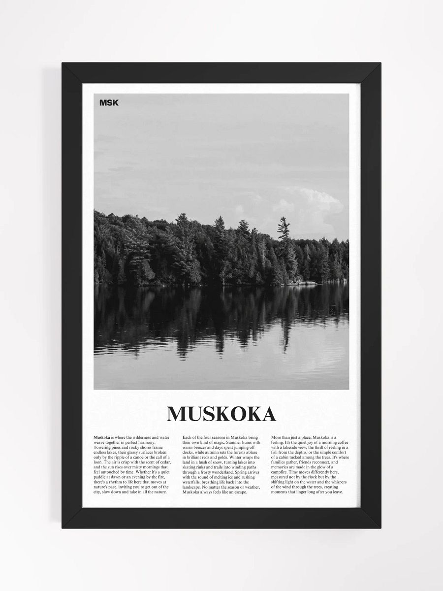 Muskoka 01 Newspaper Poster | Framed product image (5)