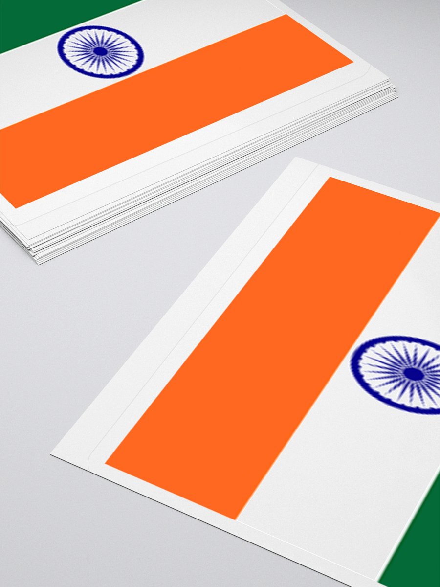 India Flag Sticker | Ashoka Chakra Design | Durable Vinyl | 3 Sizes product image (10)