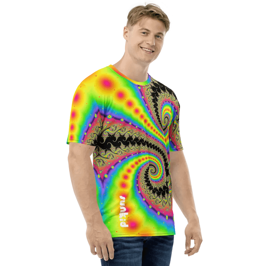 Fractal men's T-shirt - Pink Lemonade and Candy Twists product image (3)
