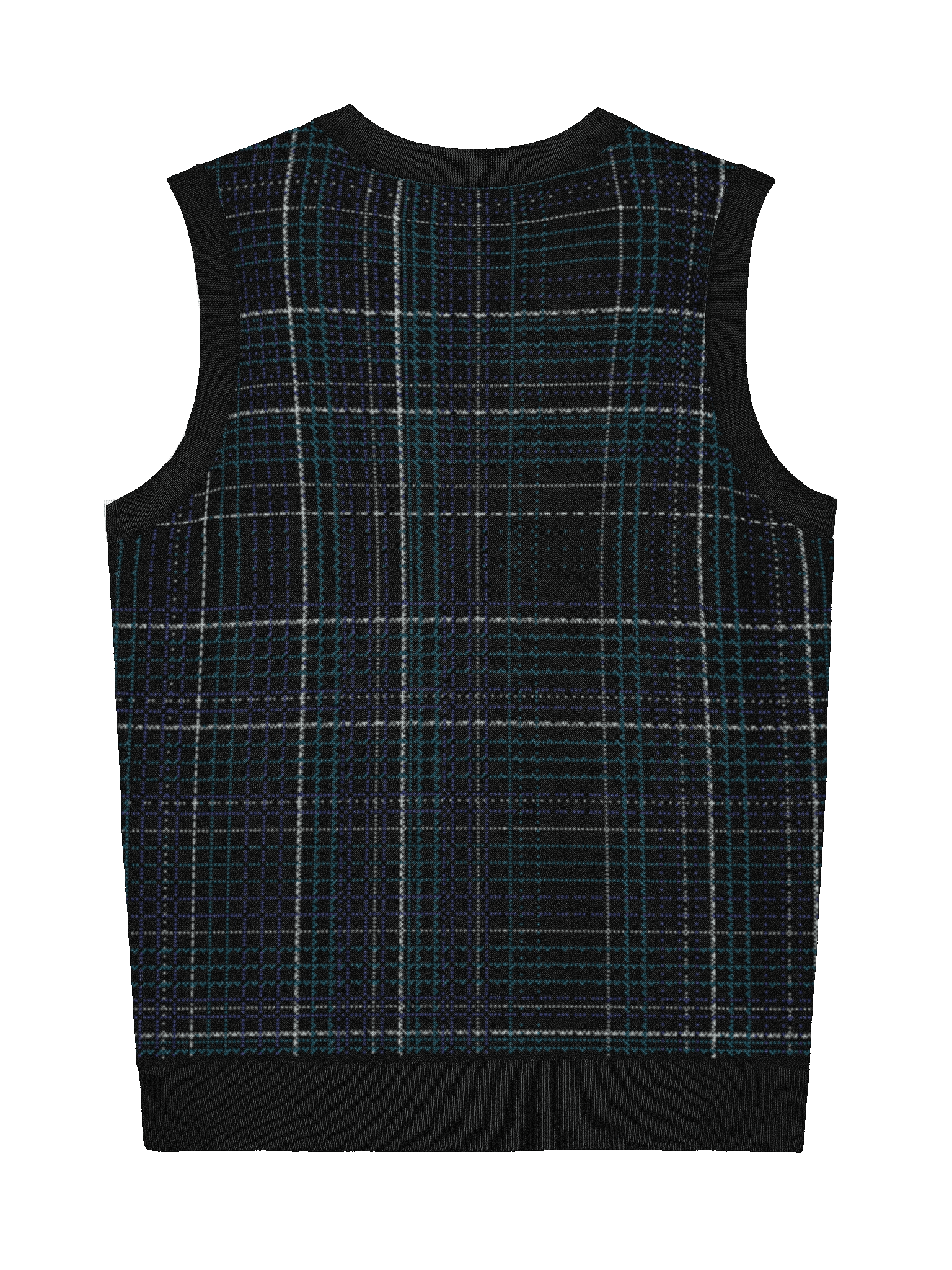 Black Plaid Vest product image (2)