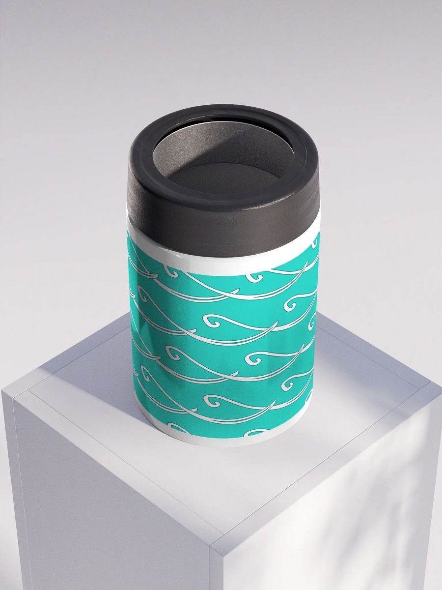 Party Time! White Wave Stainless Steel Koozie product image (4)