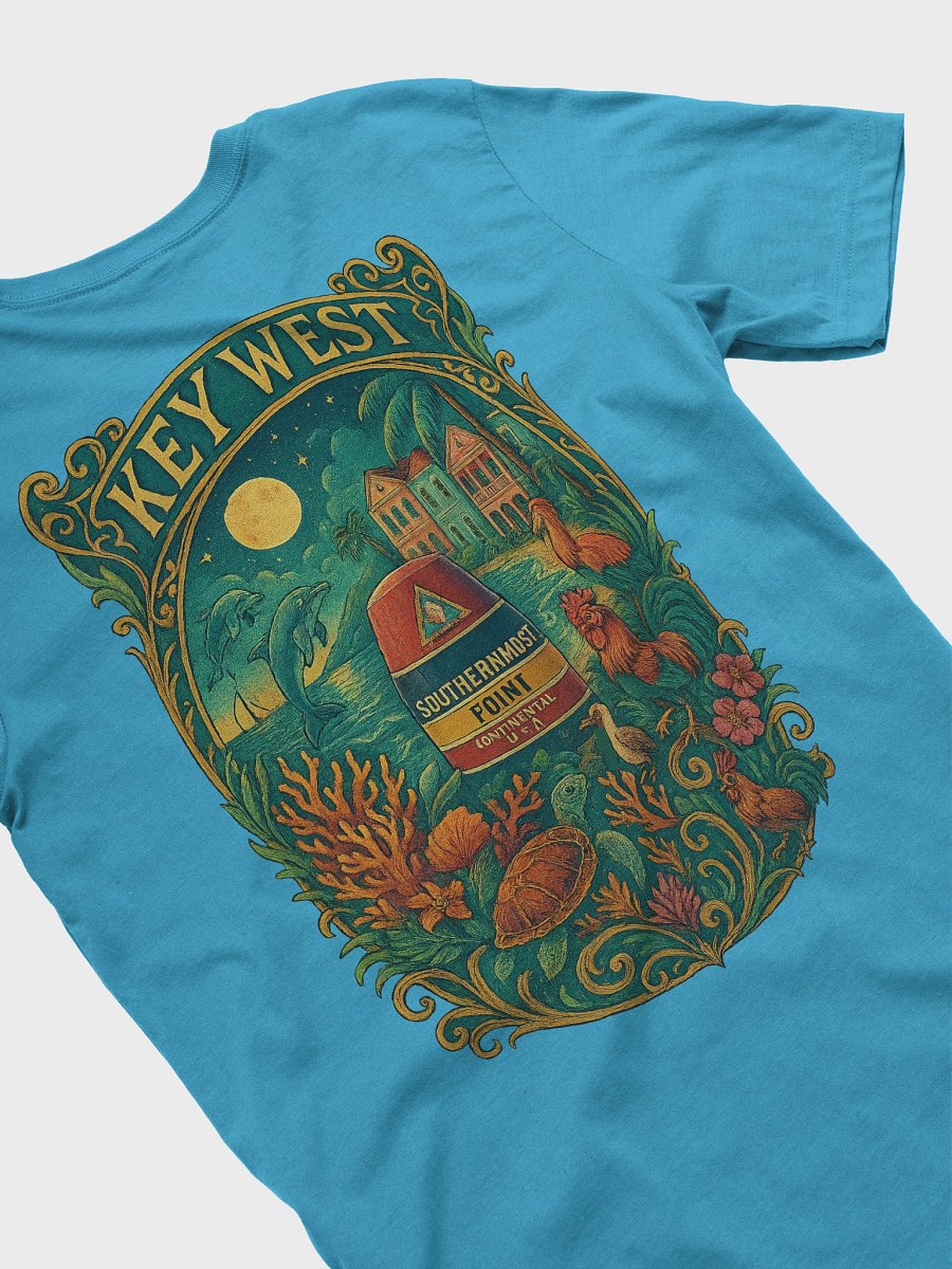 Key West Tropical T-Shirt Ultra Soft Tee with Southernmost Point Buoy product image (1)