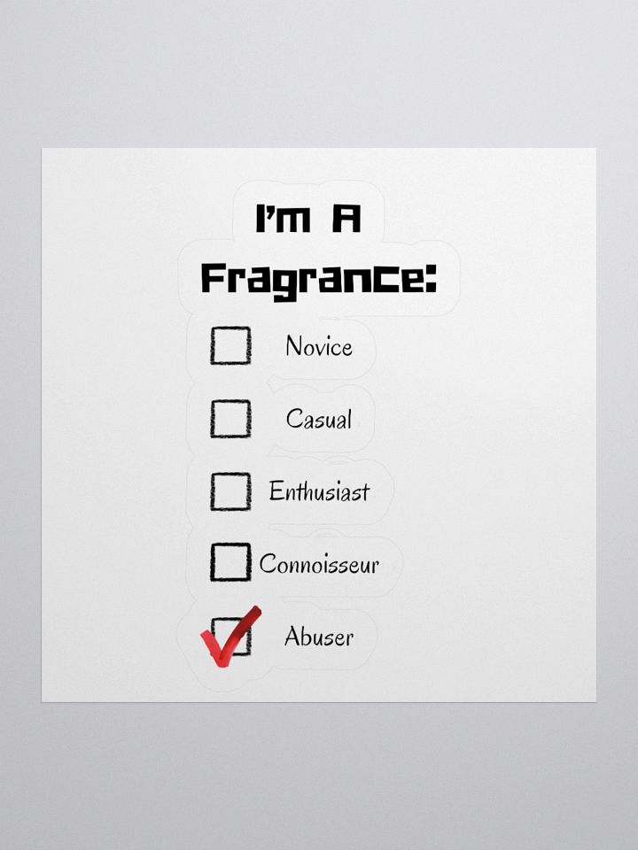 Fragrance Abuser Kiss Cut Stickers product image (3)