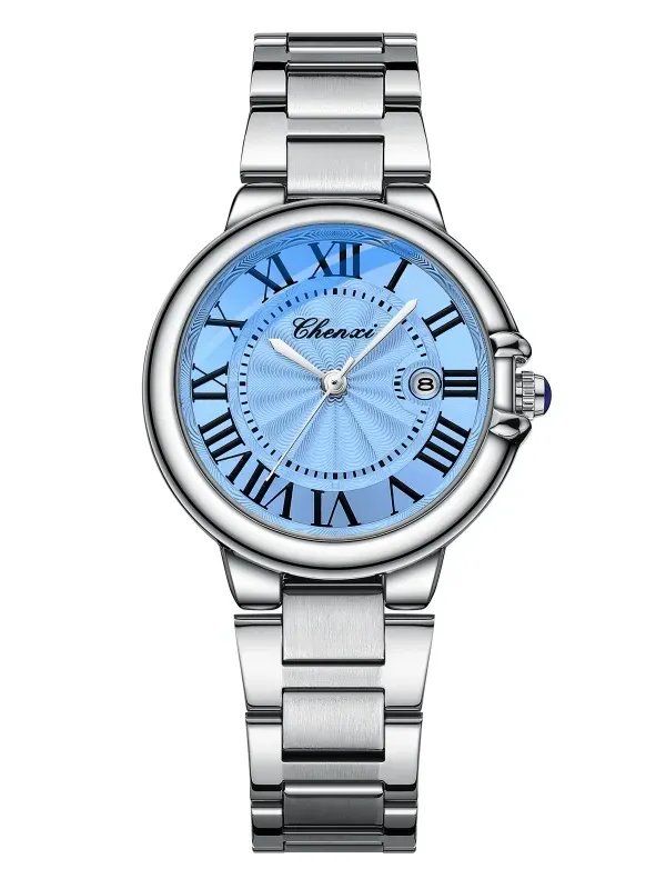 Roman Couple Watches Calendar Steel Belt Waterproof Luminous Classic product image (2)
