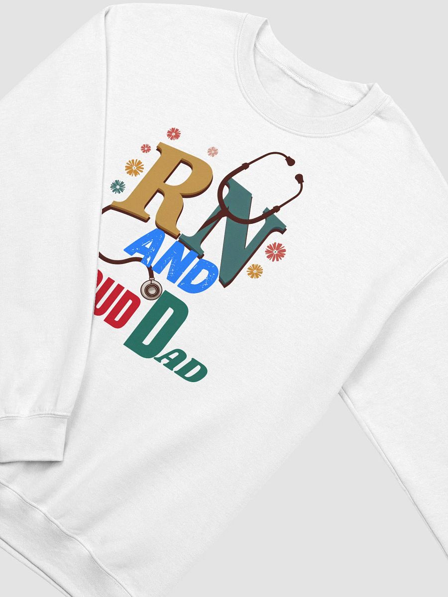 Proud RN Dad Stethoscope Sweatshirt product image (9)