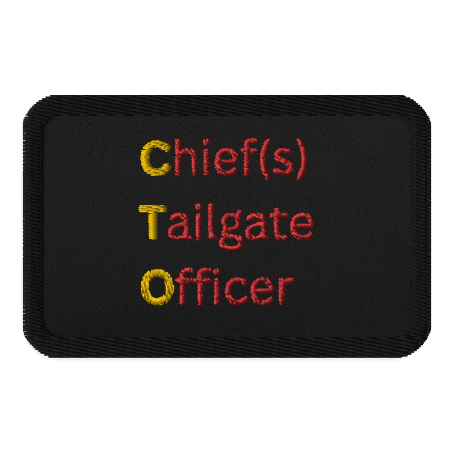 Chief(s) Tailgate Officer Embroidered Patches product image (1)
