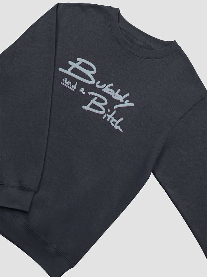 Bubbly and a B*tch (cotton candy shadow design) printed crewneck product image (13)