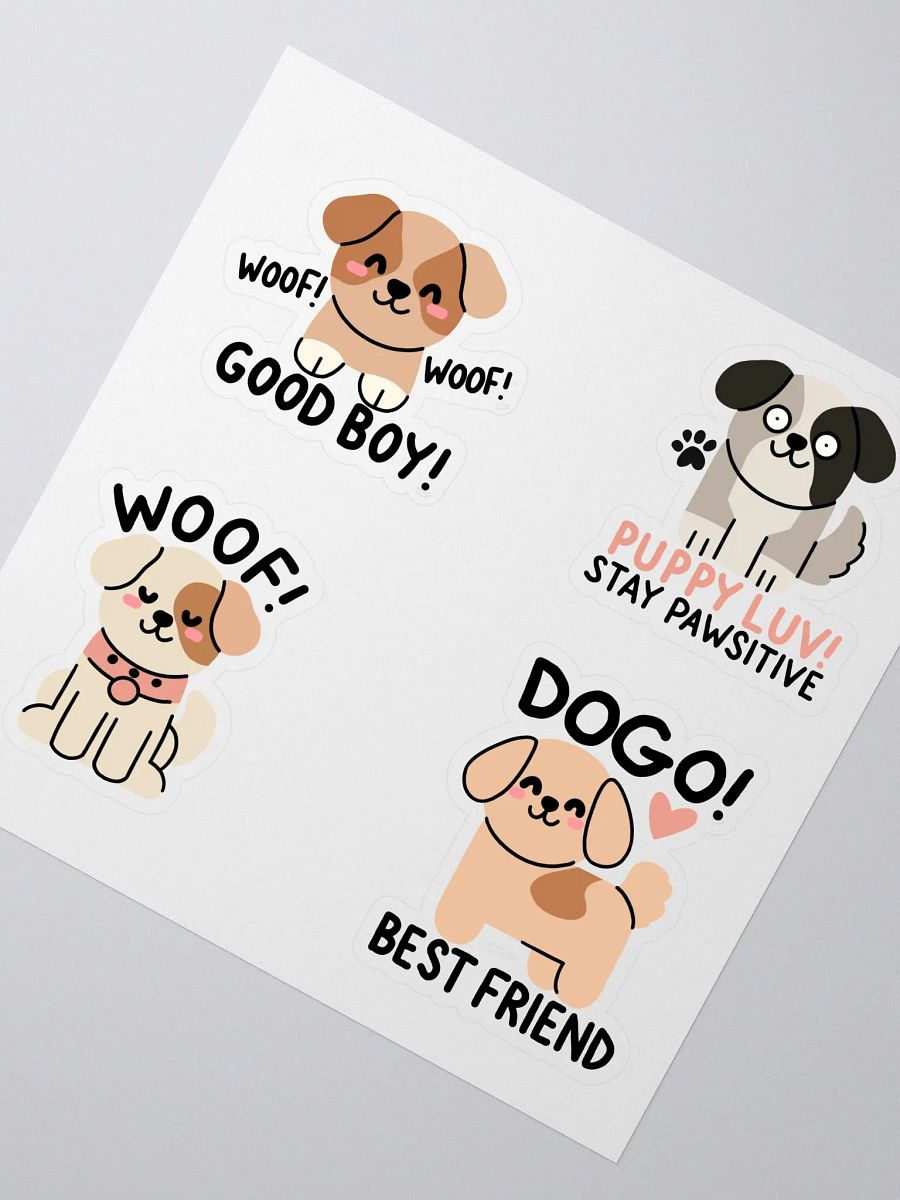 Kawaii Cute Puppy Stickers Pack – Kiss Cut Dog Stickers for Crafts, Scrapbooking & Laptops product image (2)