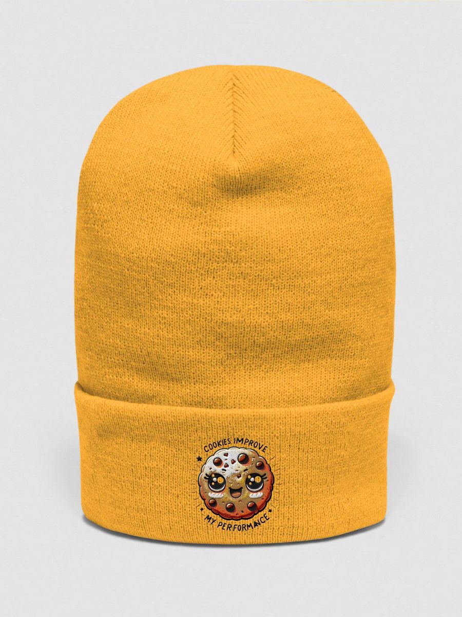 Cookies improve my performance cookie face Beanie product image (3)